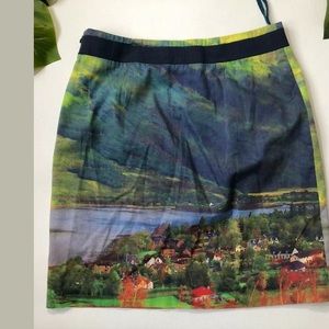 🌎Anthropologie Meadow Rue River School Town Skirt